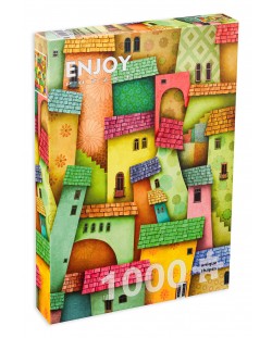 Puzzle Enjoy de 1000 de piese - Case vesele